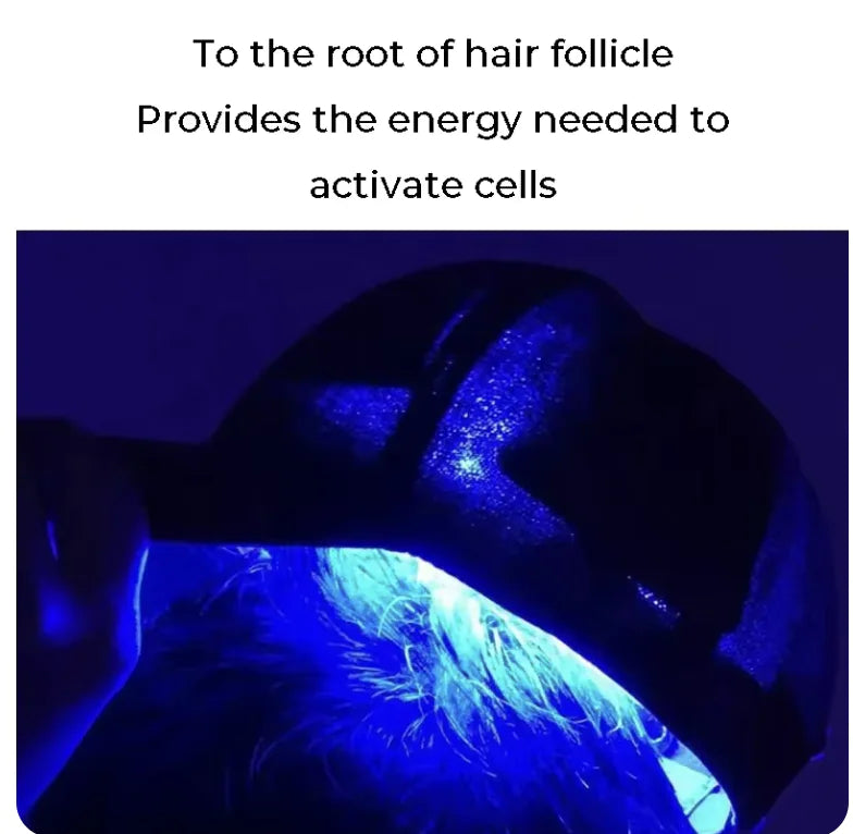 LM-K LED Hair Regrowth Cap – Red & Blue Light Therapy for Home Use